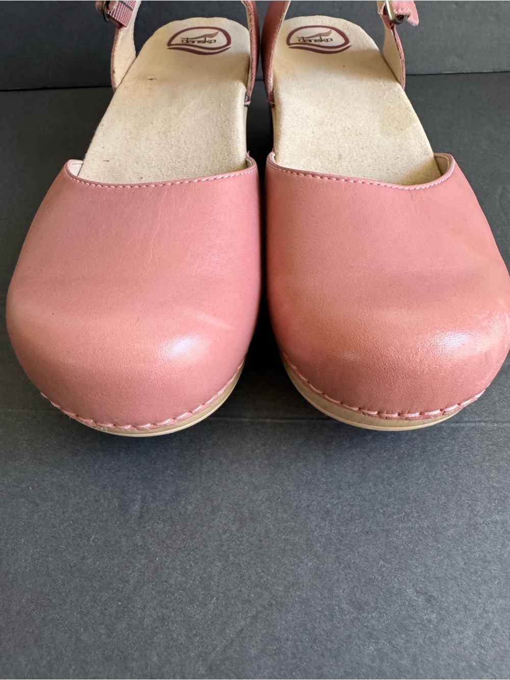 Dansko Sam Clogs Petal Pink Leather Comfort Shoes Womens 42 EUC - Picture 5 of 12